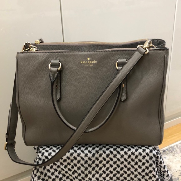 Kate Spade greige bag - Picture 1 of 6